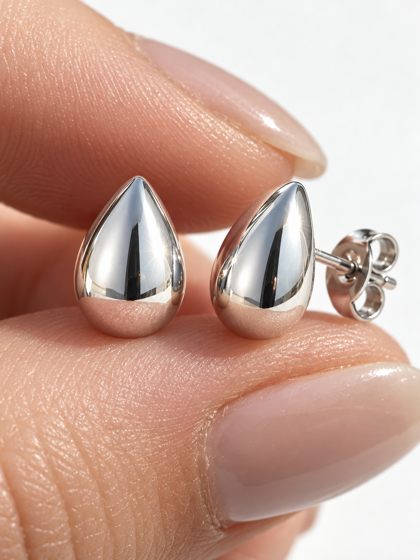 Water Drop Stud Earrings