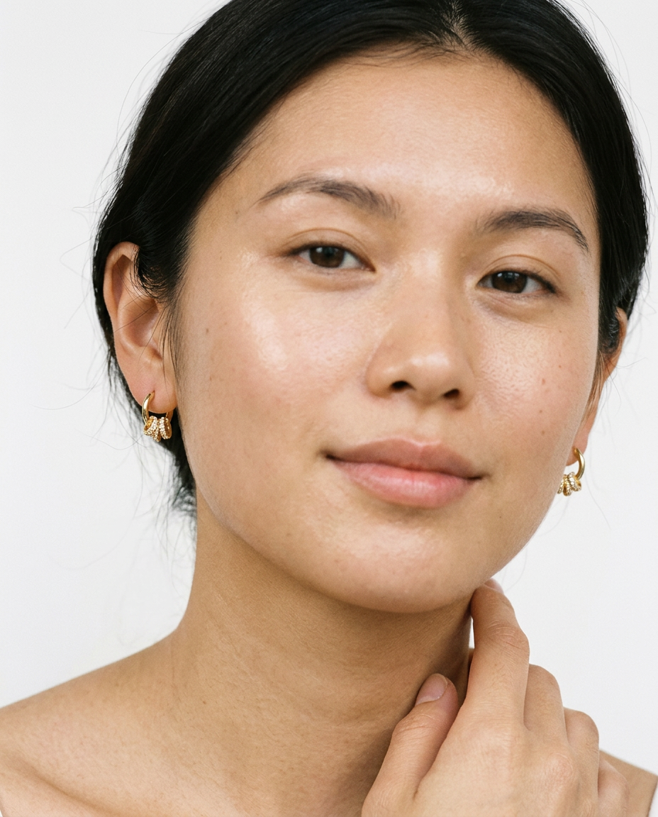 Wrapped Pavé Hoops