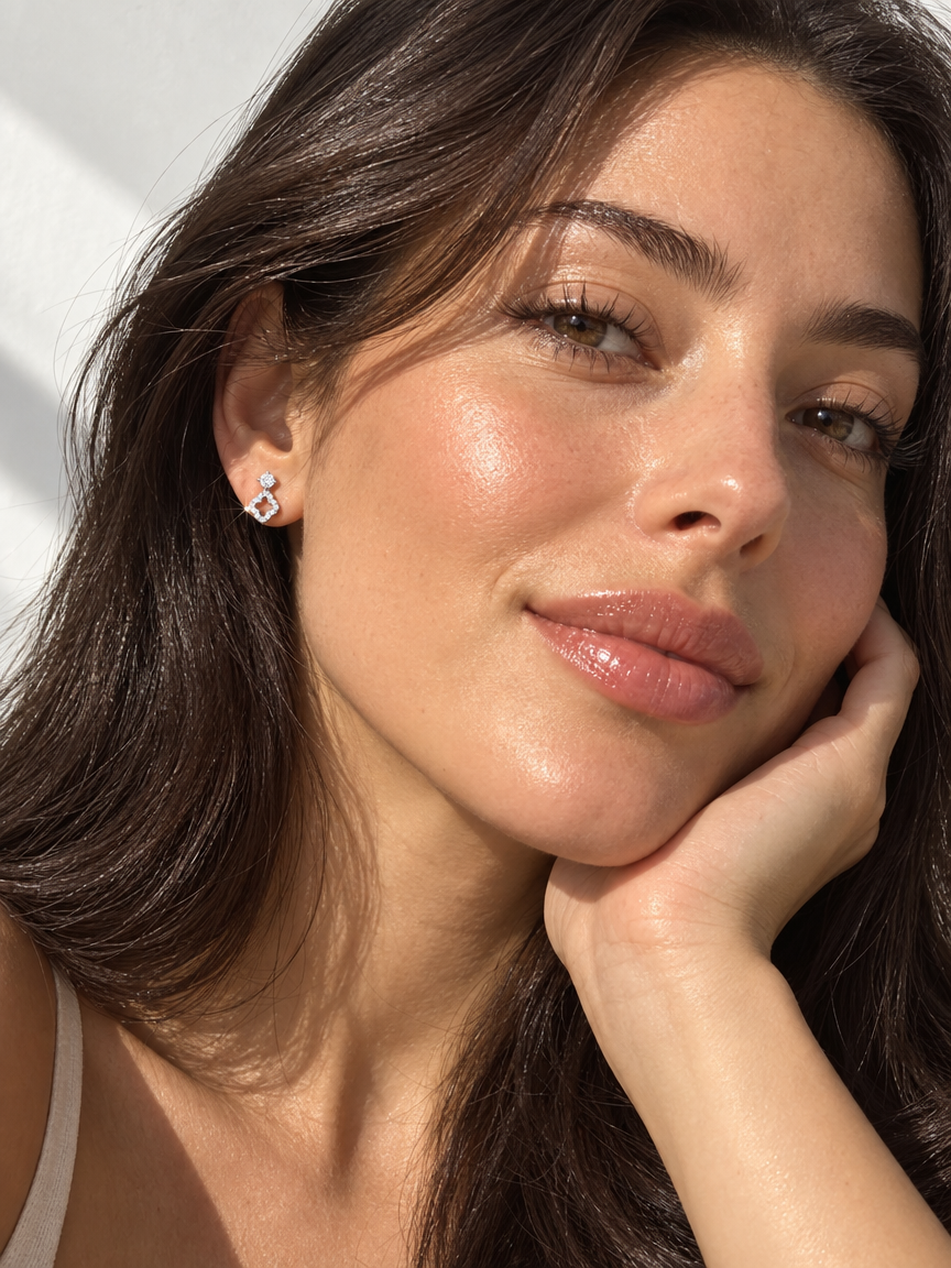 Pavé Clover Drops