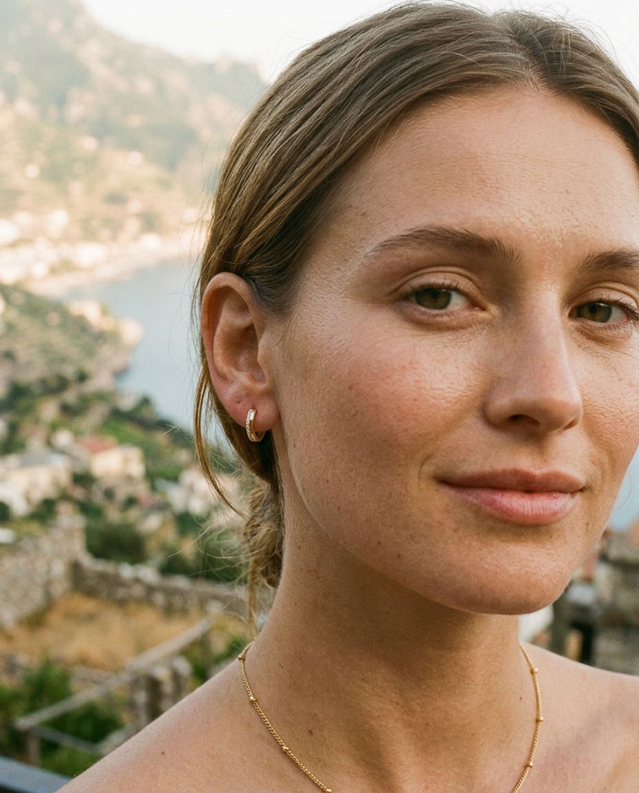Pavé Huggie Hoops