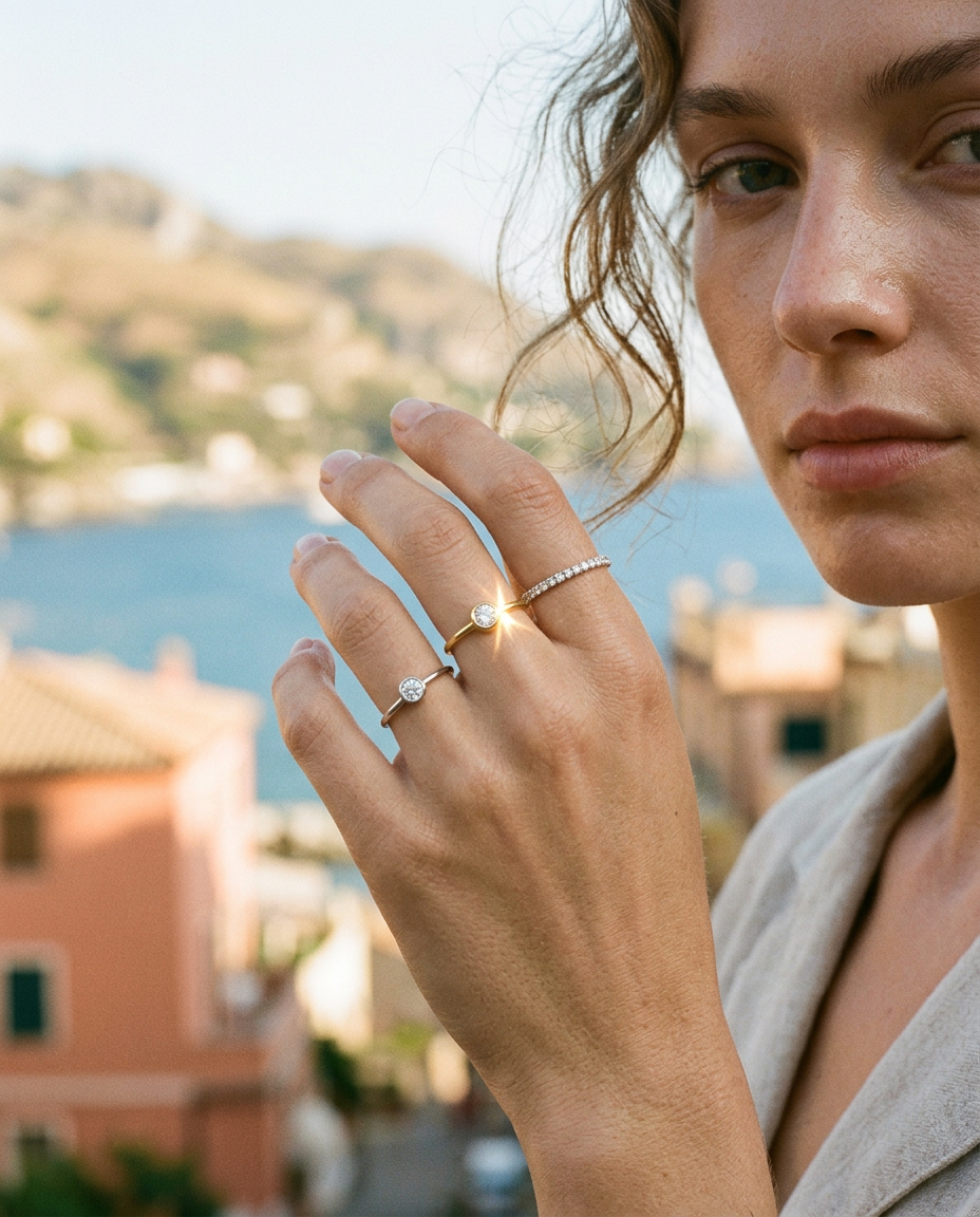 Bezel Solitaire Ring