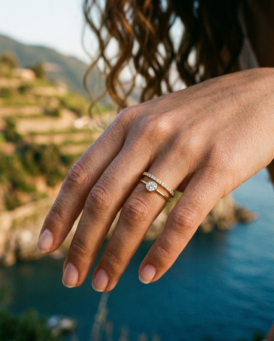 Bezel Solitaire Ring