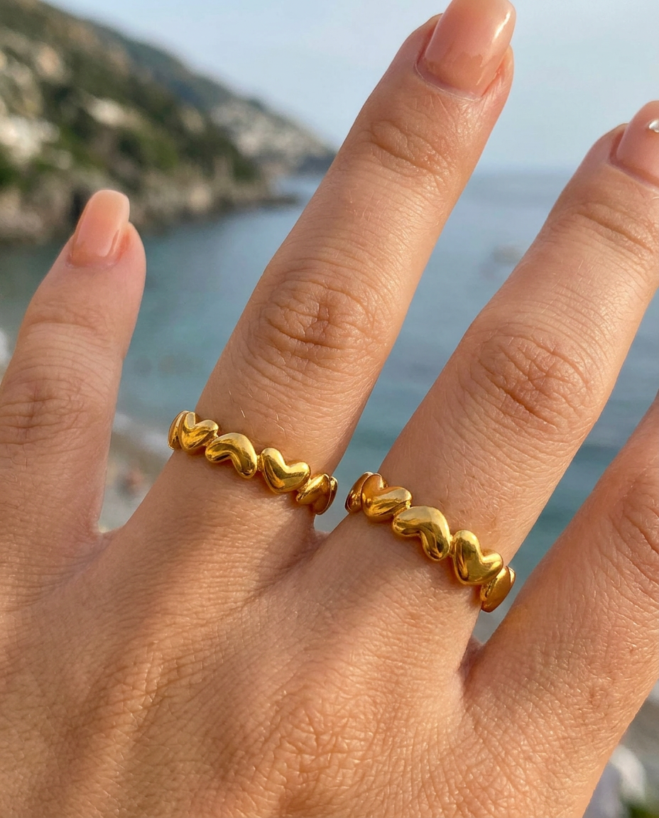 Linked Hearts Ring