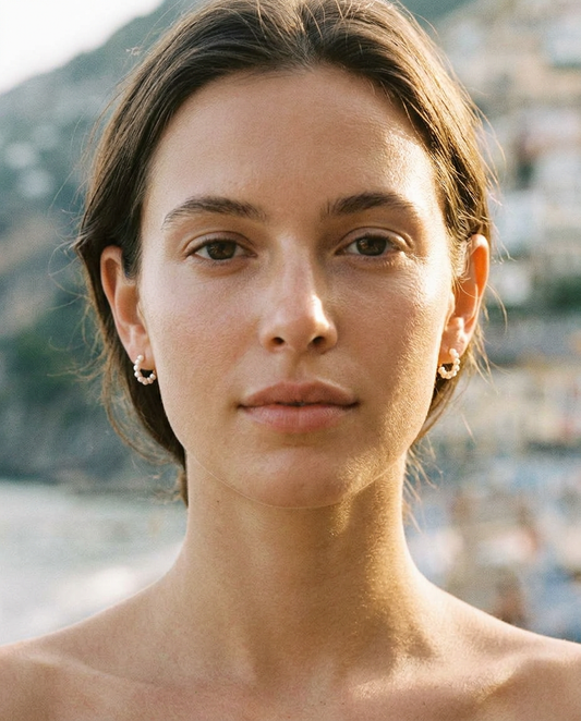 Pearl Bead Hoops