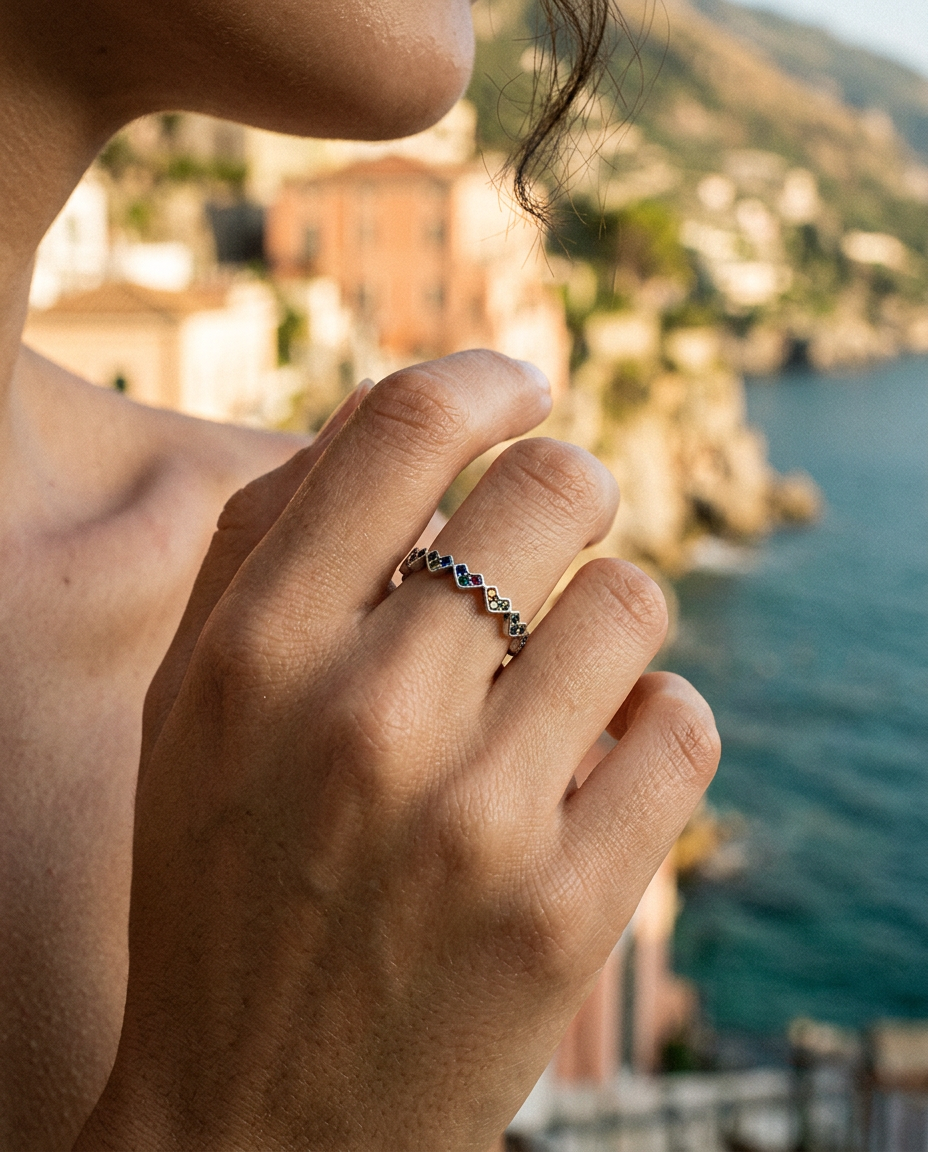 Rainbow Heart Ring