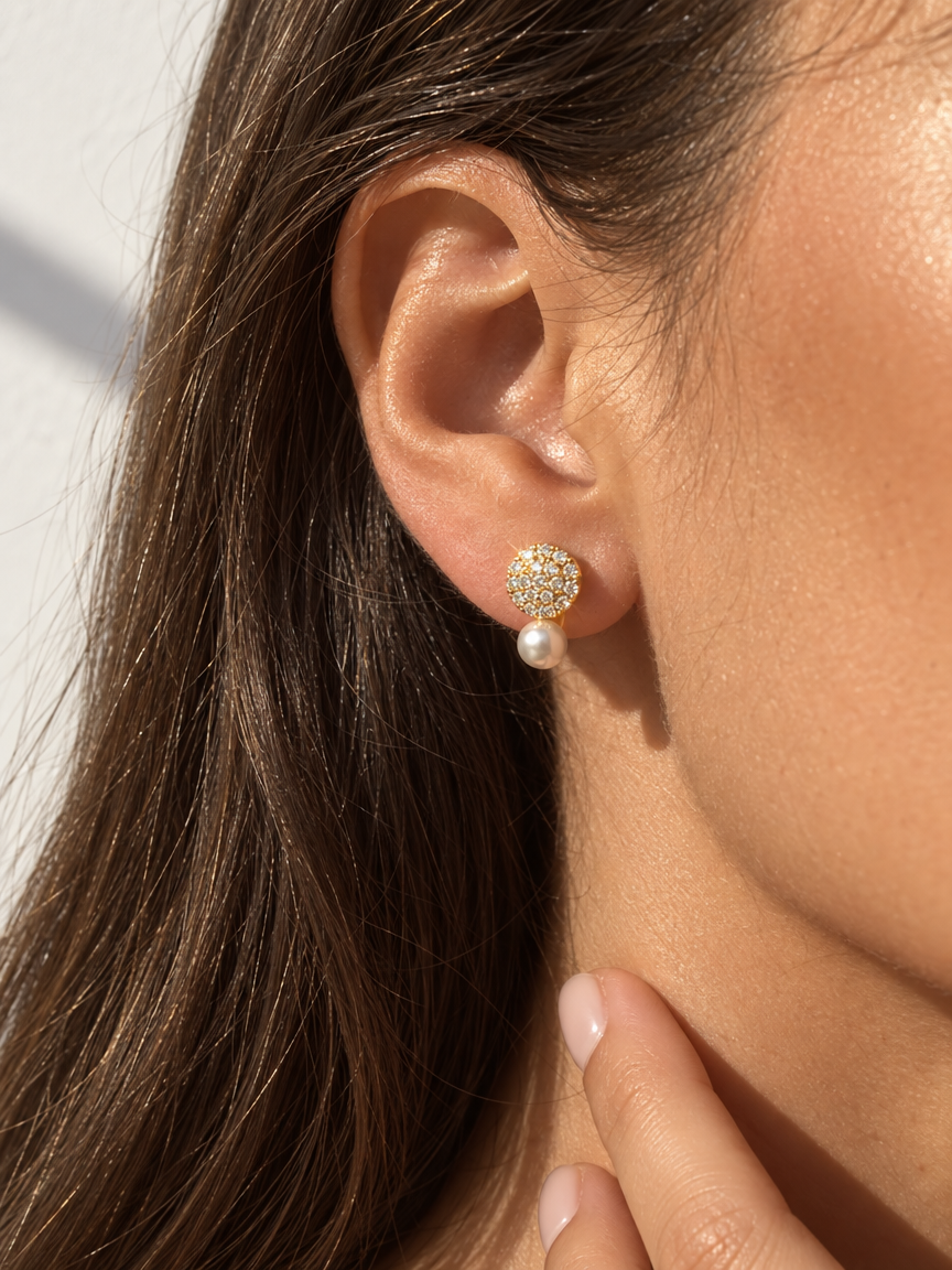 Aurora Pearl Stud