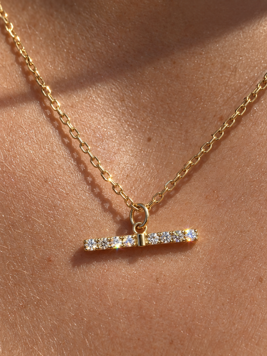 Pavé Bar Necklace