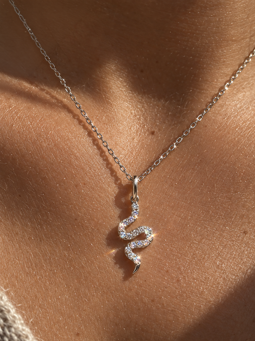 Serpentine Pendant Necklace