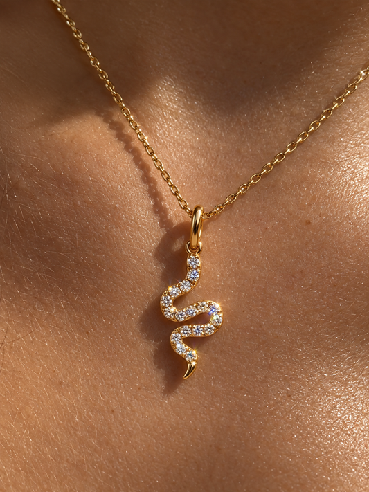 Serpentine Pendant Necklace