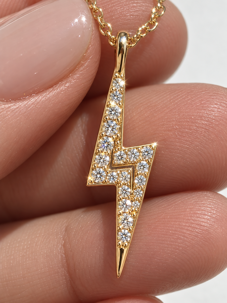 Lightning Pendant Necklace