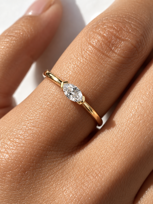 Marquise Solitaire Ring