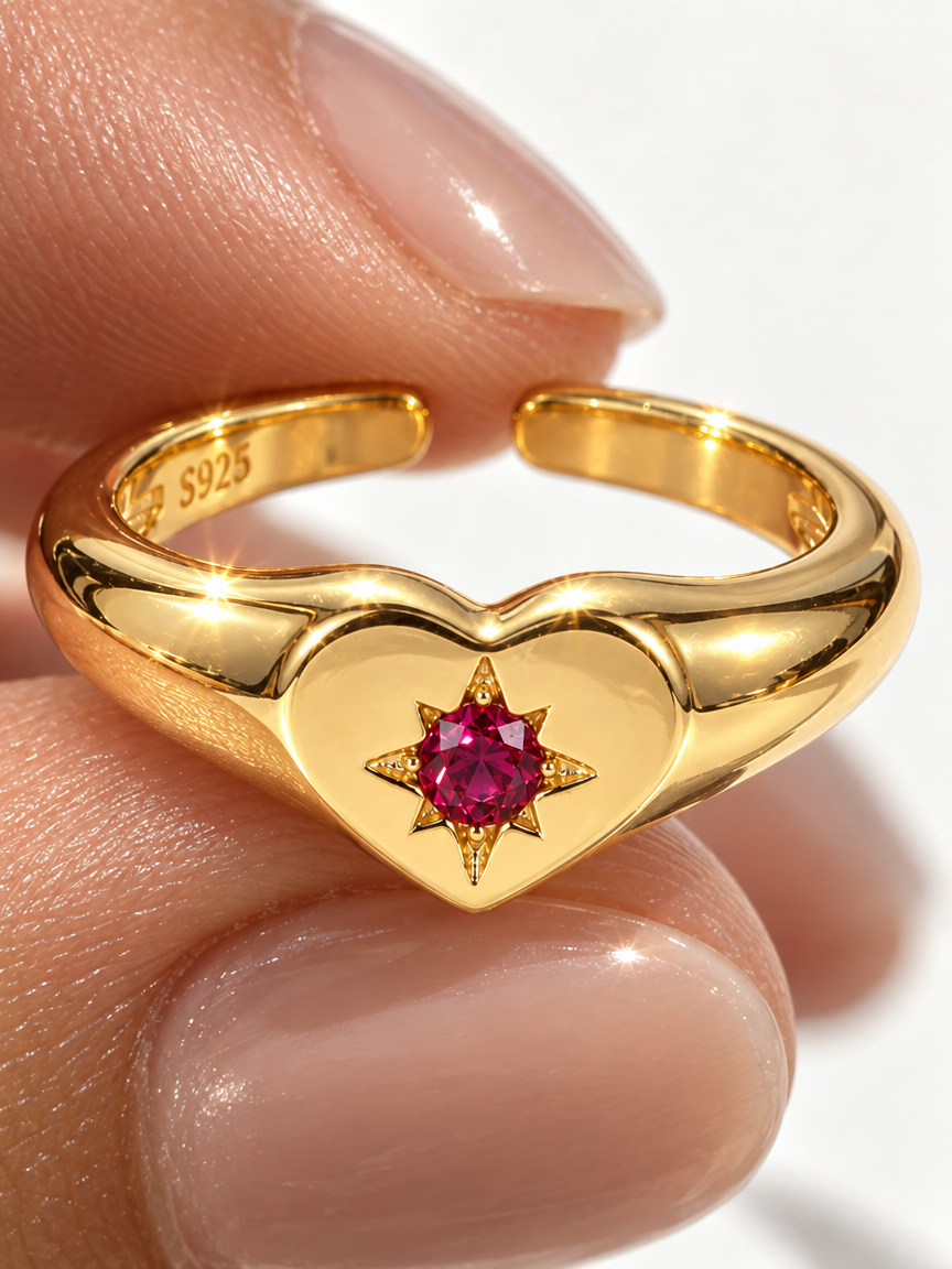 Zircon Signet Ring