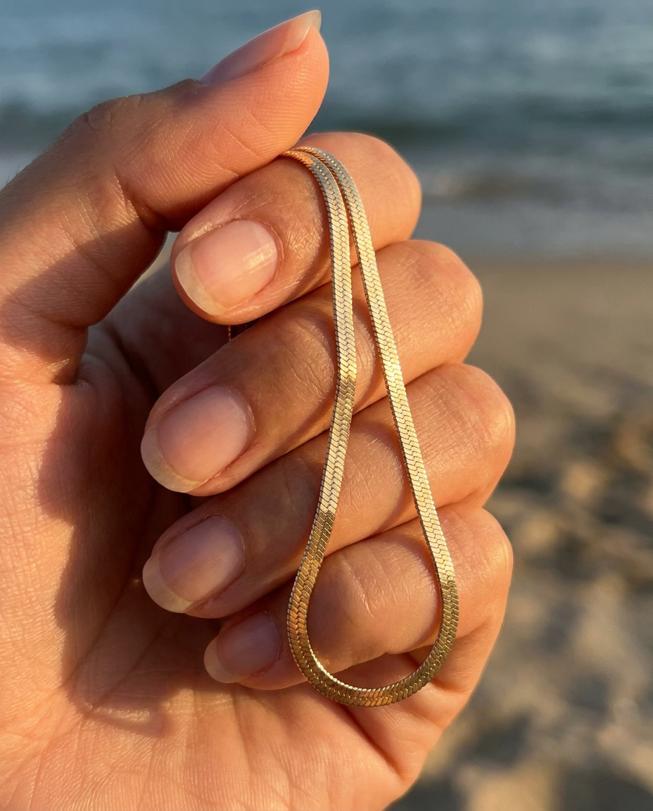 Herringbone Chain Necklace