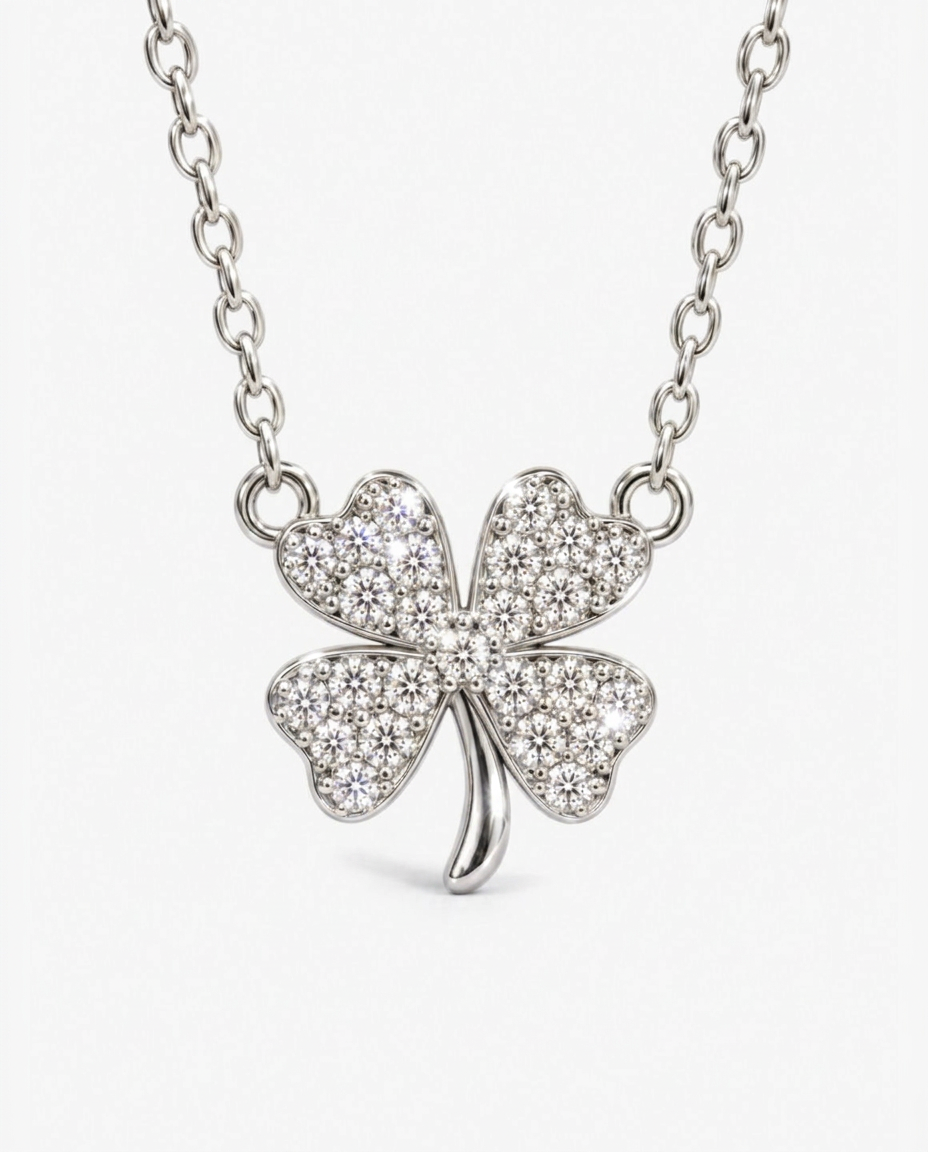 Sparkle Clover Necklace