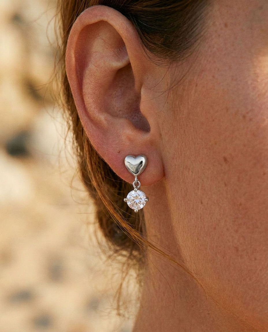 Crystal Heart Drops