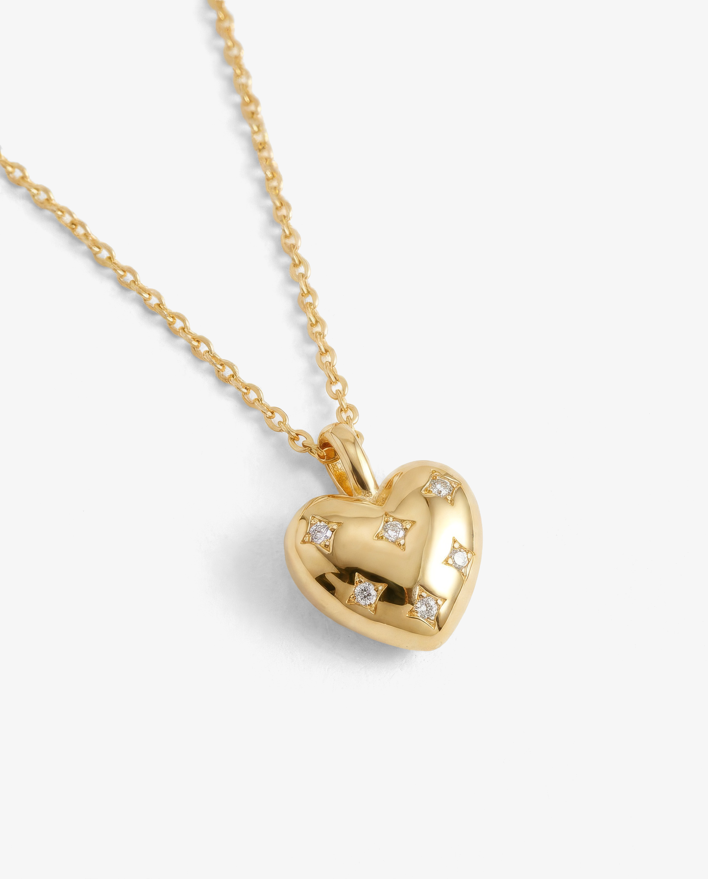 Tiny Heart & Beaded Cable Necklace Set