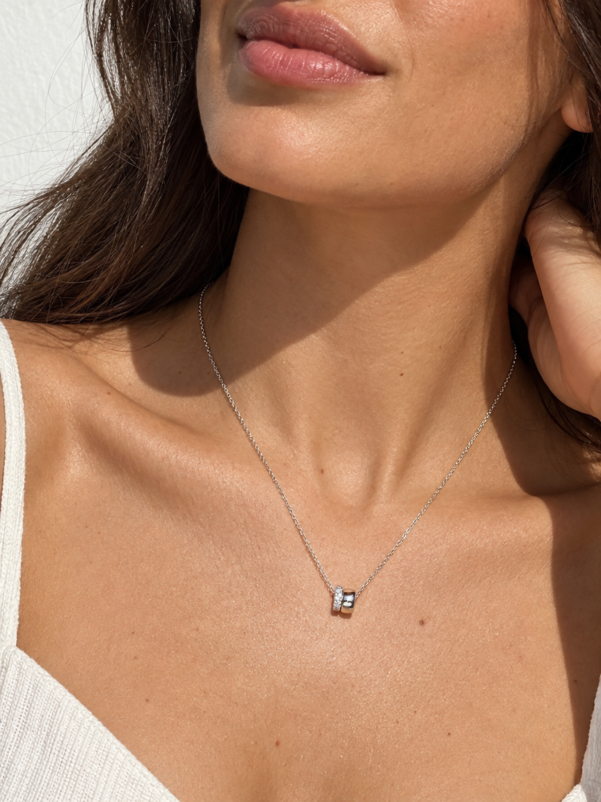 Ring Duo Necklace