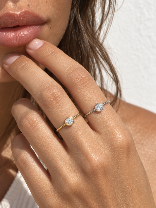 Bezel Solitaire Ring