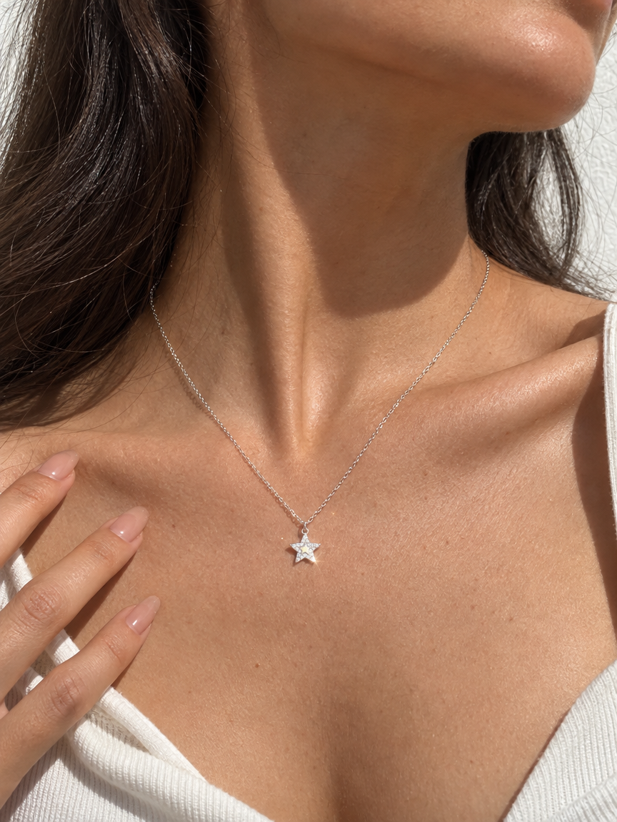 Pavé Star Necklace