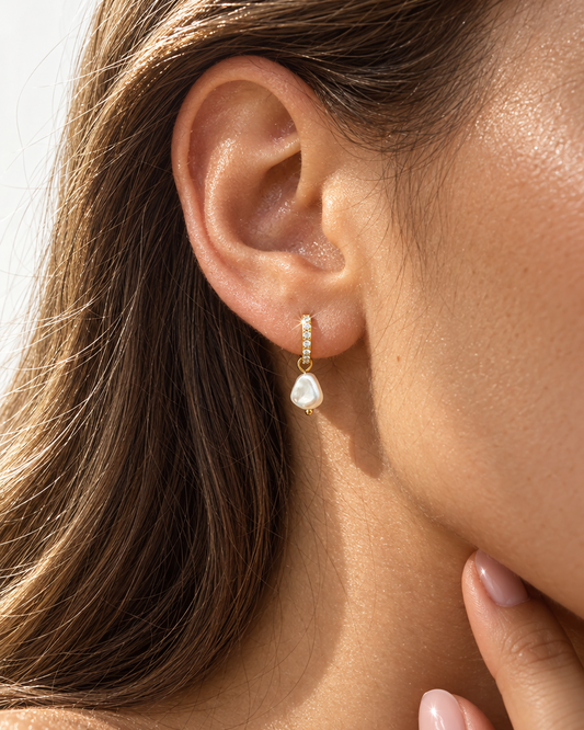 Baroque Pearl Drop Earrings
