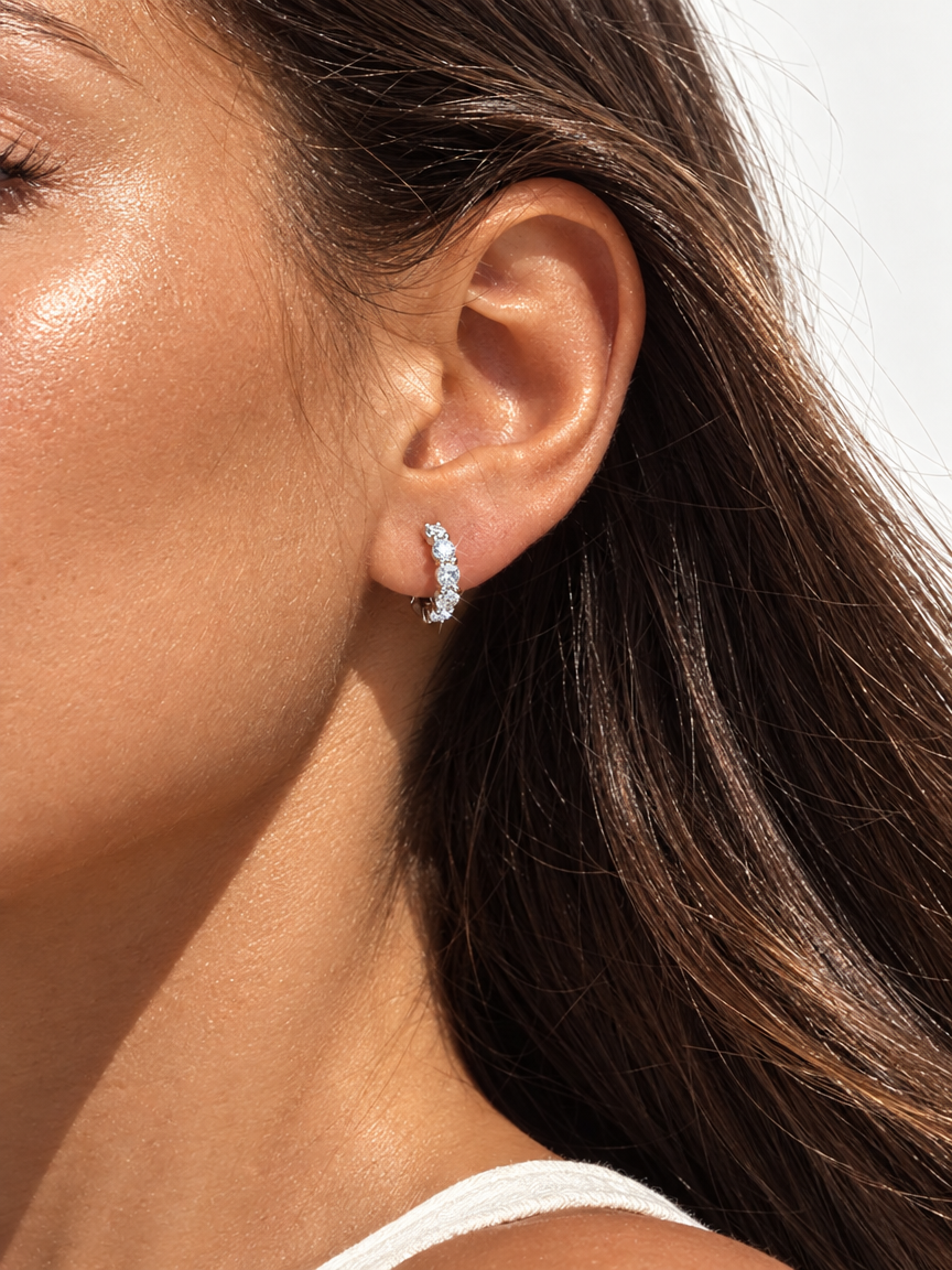 Classic Pavé Hoops