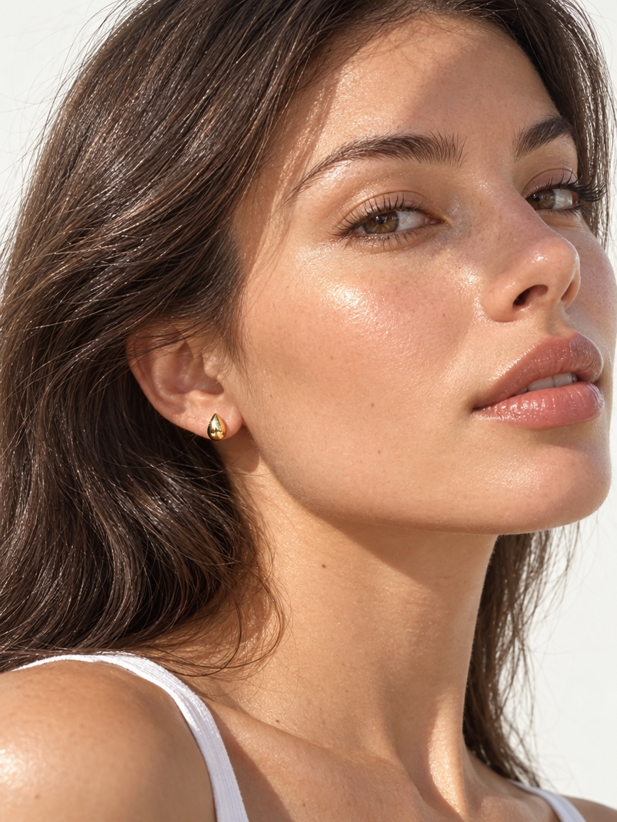 Water Drop Stud Earrings