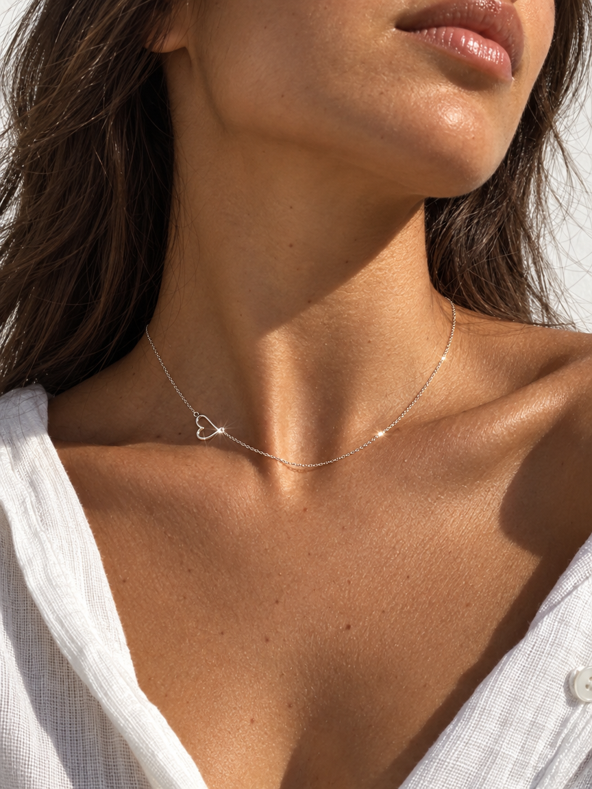 Floating Heart Necklace