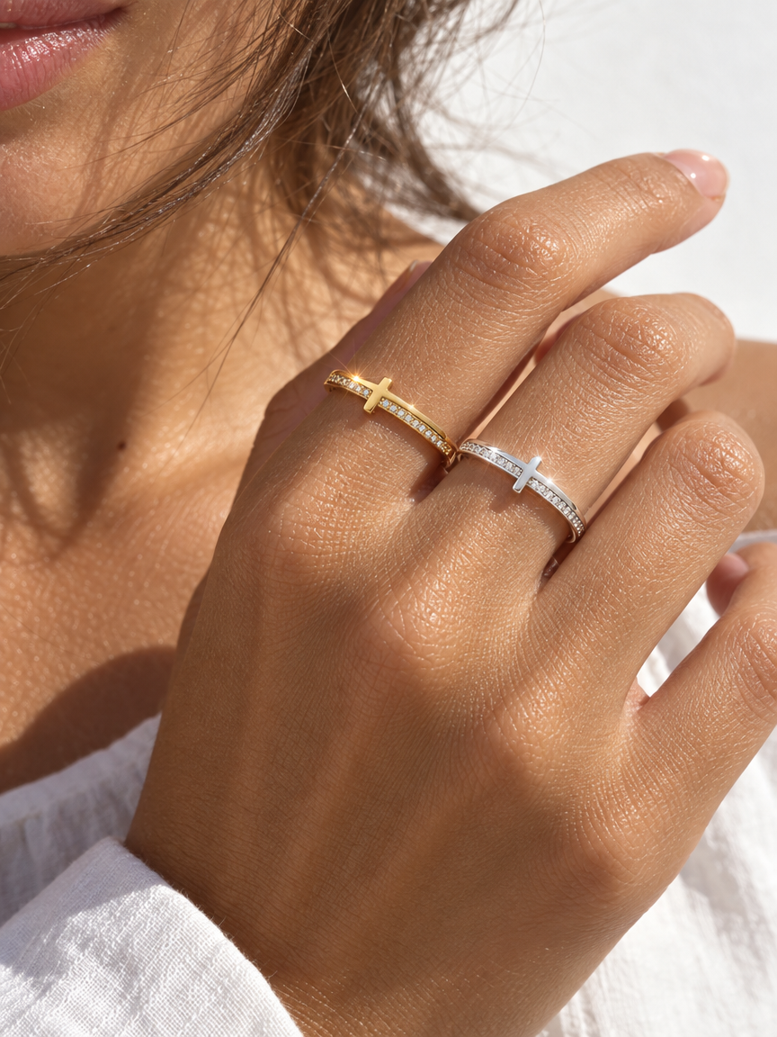 Sideways Cross Ring