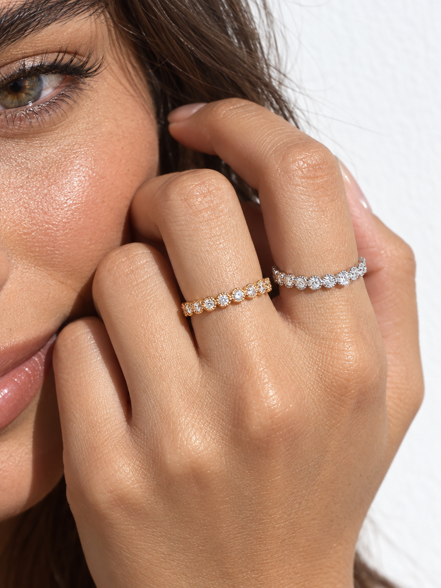 Milgrain Eternity Ring