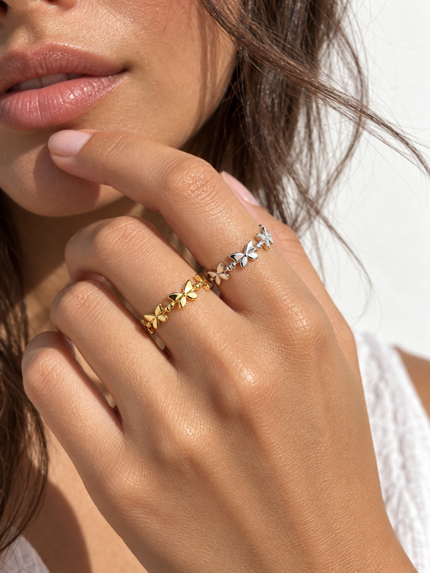 The Butterfly Wreath Ring