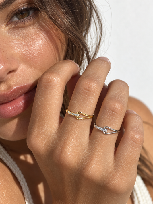 Geometric Pavé Ring