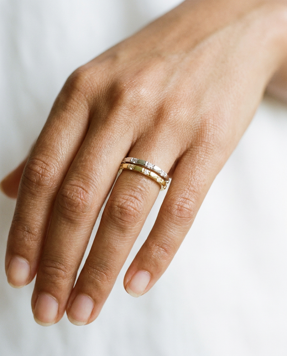 Satellite Stone Ring