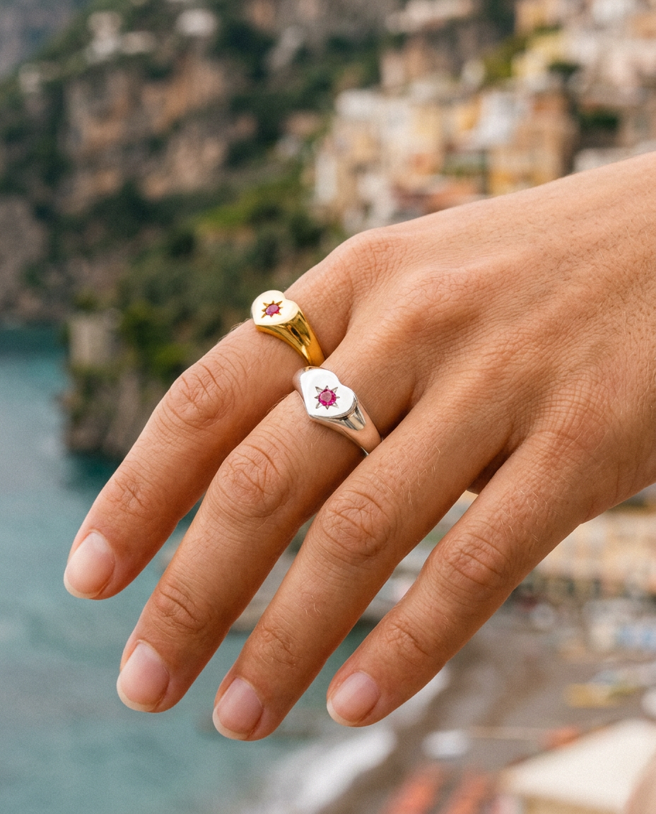 Zircon Signet Ring