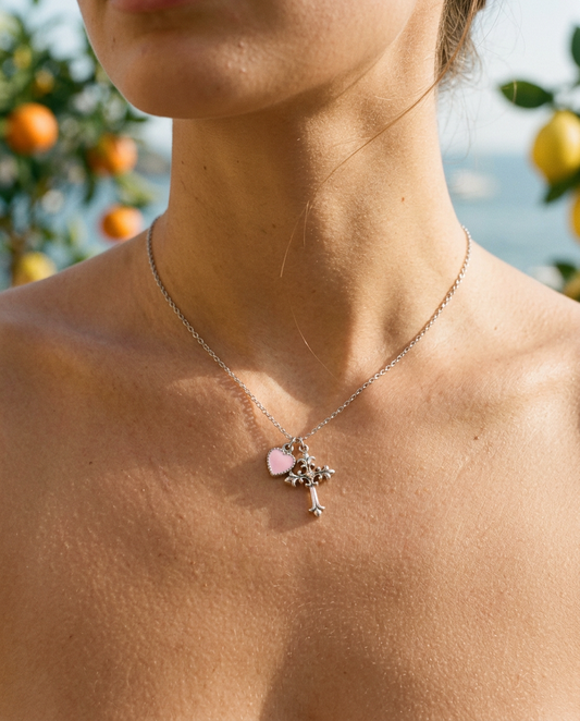 Cuore e Croce Necklace
