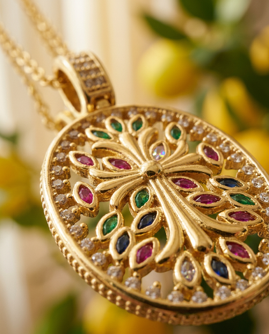 Iris's Cross Medallion