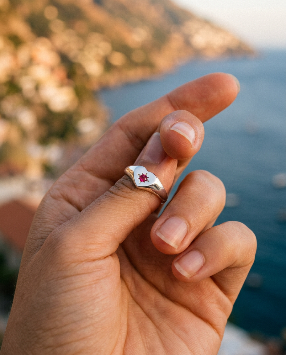 Zircon Signet Ring