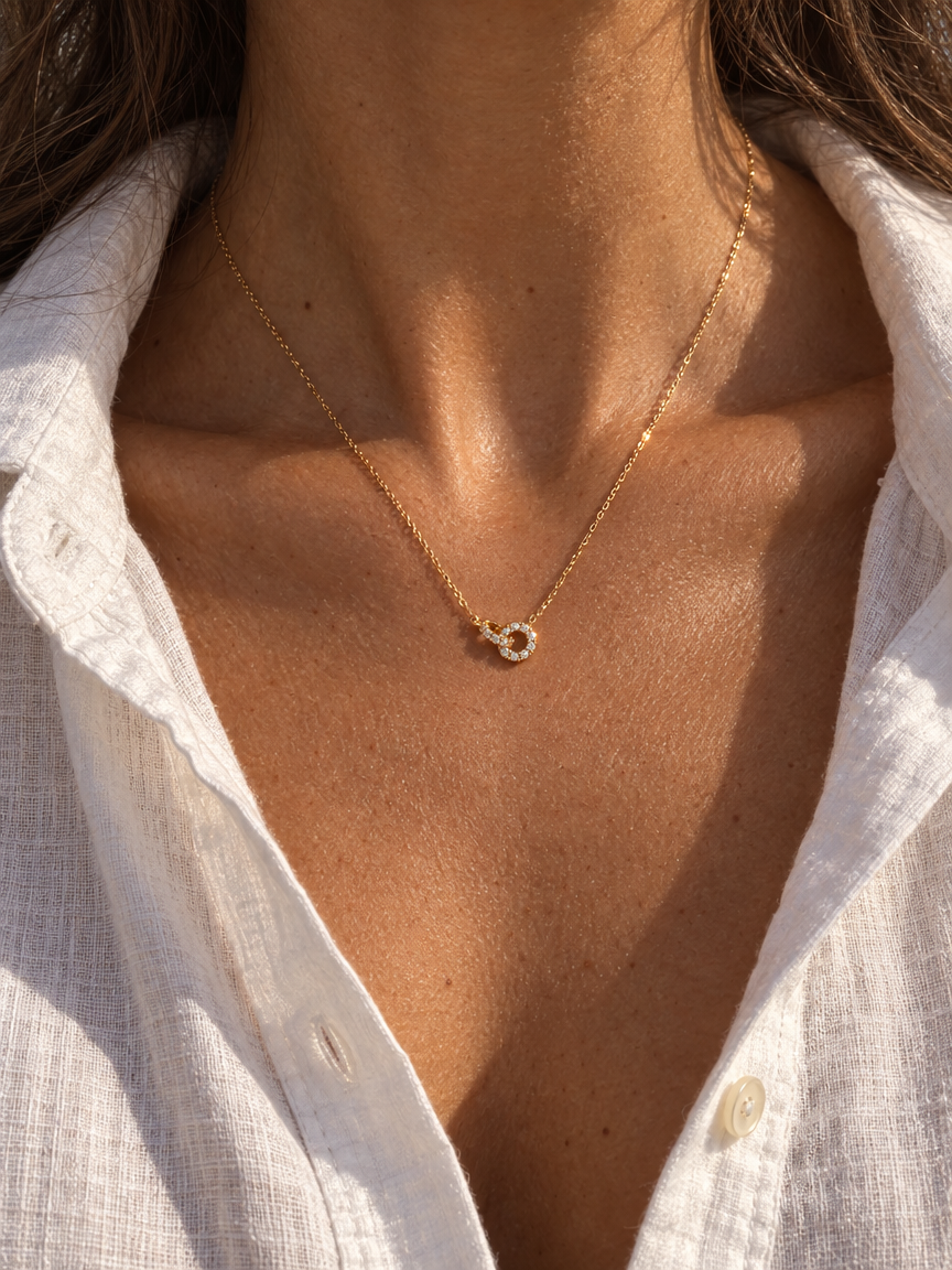 Pavé Link Necklace