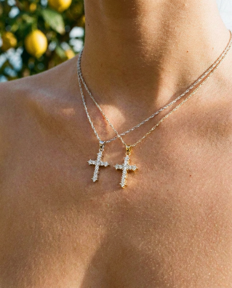Celeste Cross Necklace