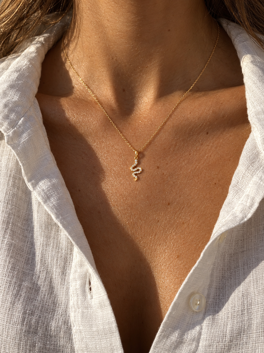 Serpentine Pendant Necklace