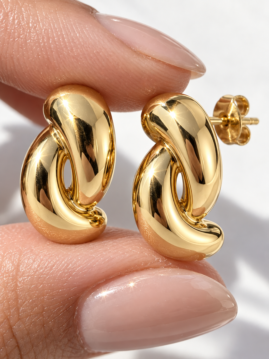 Twist Stud Earrings