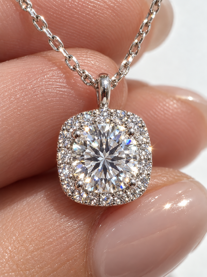 Halo Pendant Necklace