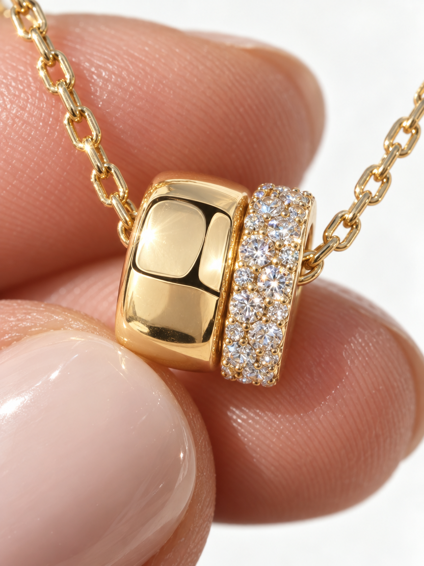 Ring Duo Necklace