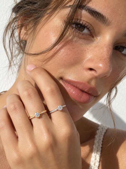 Pavé Solitaire Ring