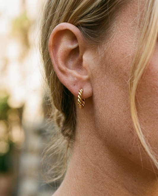 Rope Twist Hoops