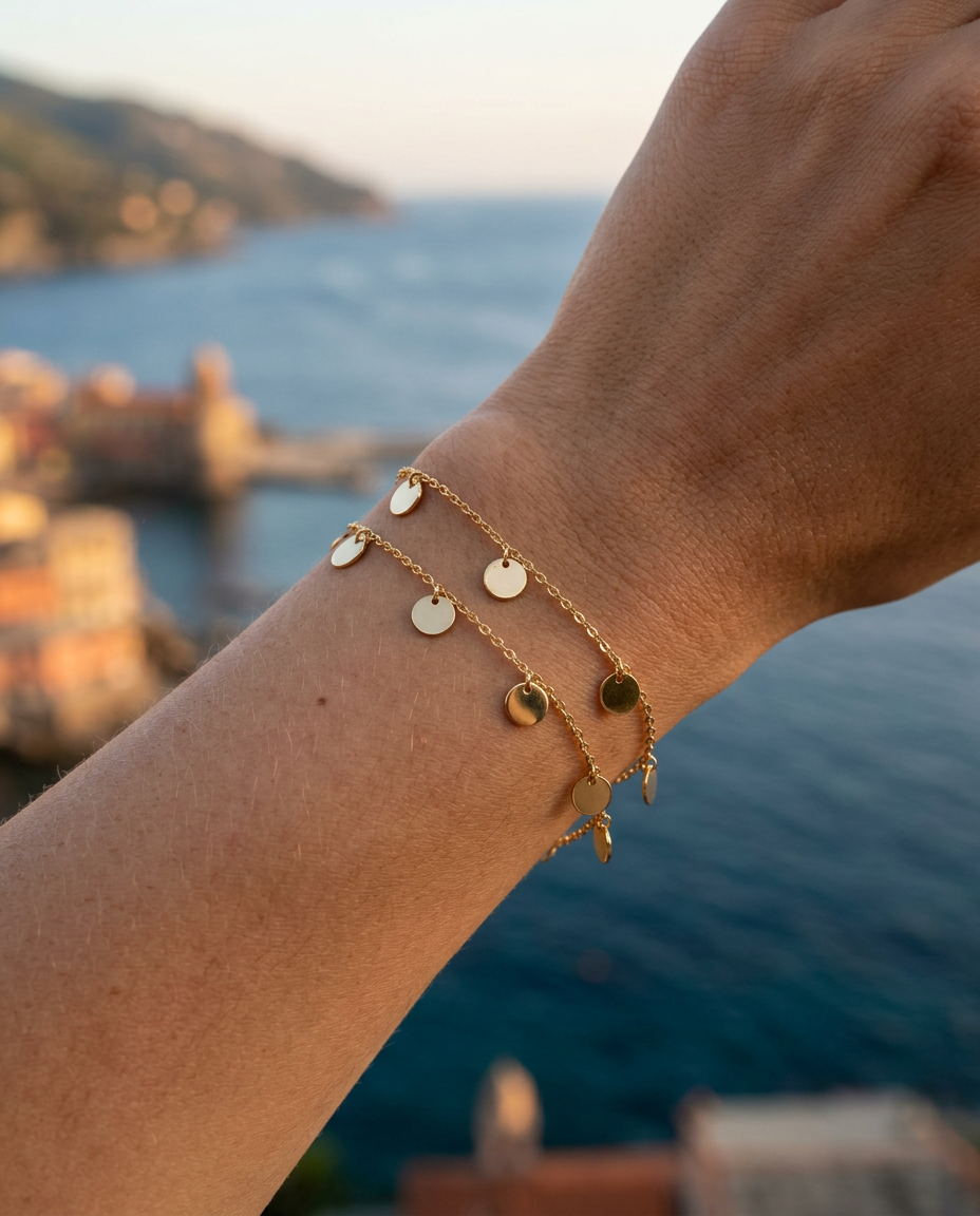 Coin Charm Bracelet