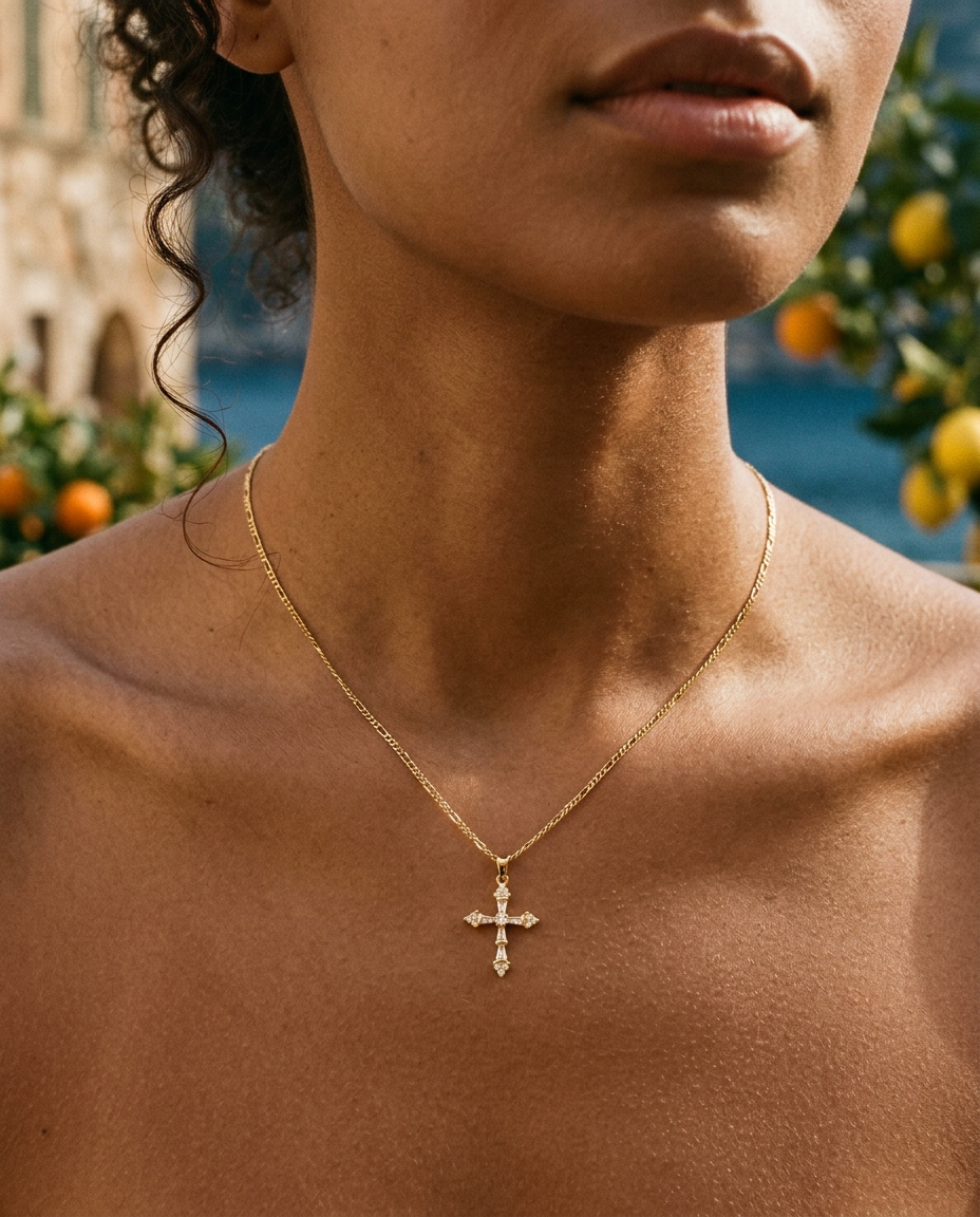 Ferrara Cross Necklace