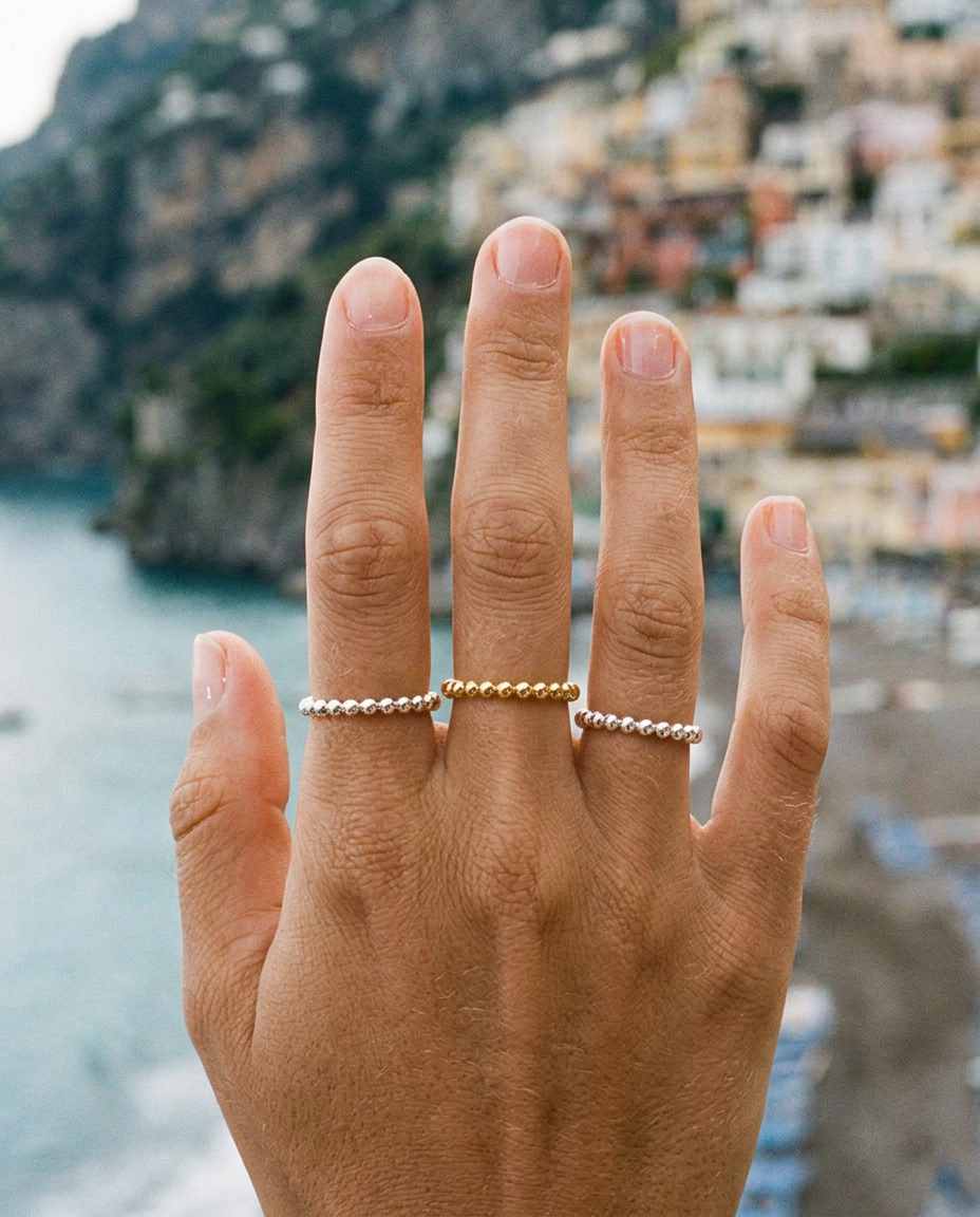 Beaded Ball Ring
