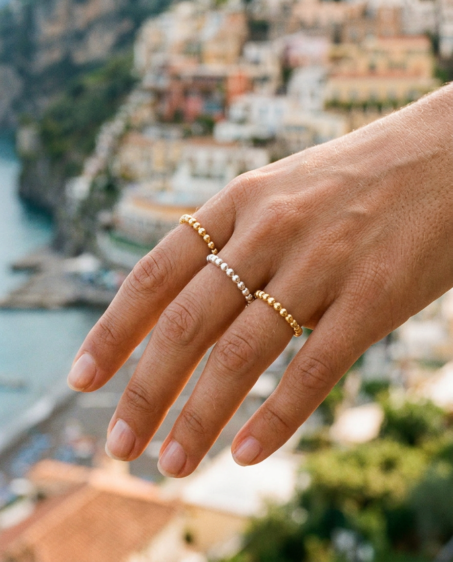 Beaded Ball Ring