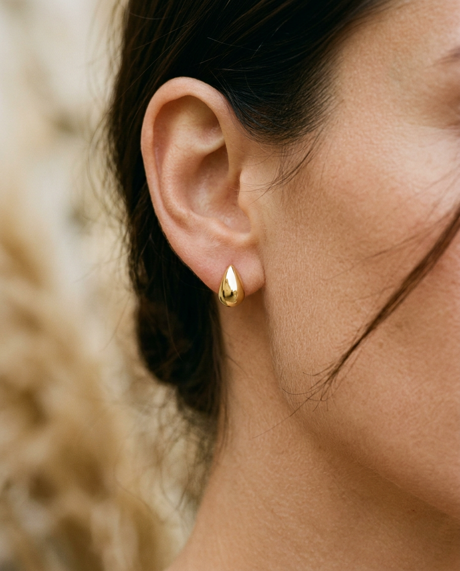 Water Drop Stud Earrings