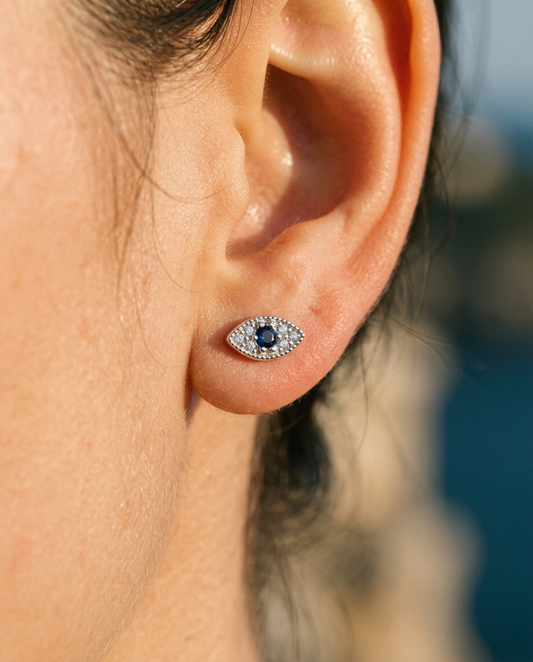 Evil Eye Stud Earrings